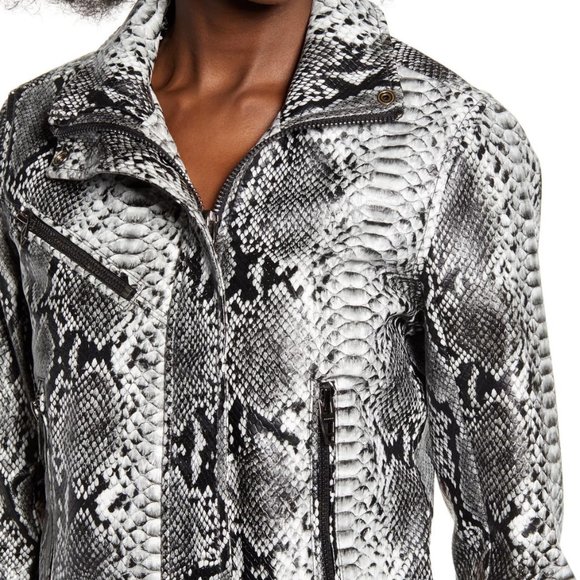 Blank NYC Anaconda snake print jacket NEW - Picture 4 of 4